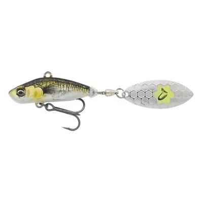 Savage Gear Wobler 3D Sticklebait Tailspin 7,3cm 13g Sinking Green Silver Ayu