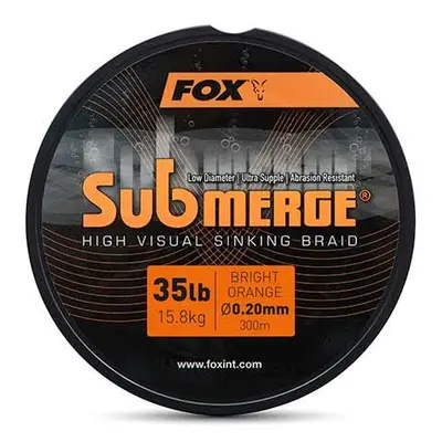 FOX Šňůra Submerge Orange Sinking Braid 300m 0,20mm 15,8kg