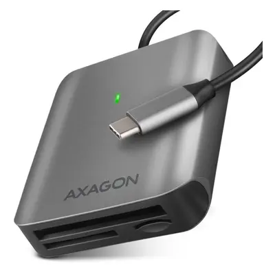 Čtečka karet AXAGON CRE-S3C, 3-slot & lun card reader, UHS-II support, SUPERSPEED USB-C