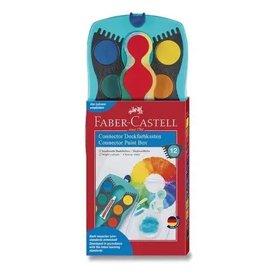 Vodovky FABER-CASTELL Connector Turquoise, 12 barev