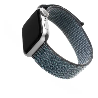 Řemínek FIXED Nylon Strap pro Apple Watch 42/44/45/Ultra 49mm temně šedý