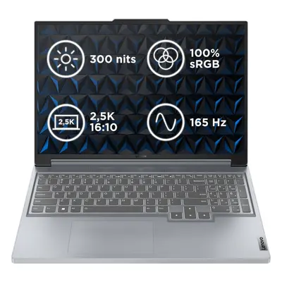 Herní notebook Lenovo Legion Slim 5 16IRH8 Misty Grey kovový