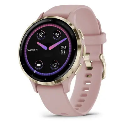 Chytré hodinky Garmin Venu 3S Cream Gold/Dust Rose Band