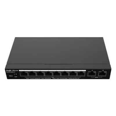 Switch Ruijie Networks Reyee RG-ES210GC-LP, 10-Port Gigabit Smart Cloud Mananged PoE Switch