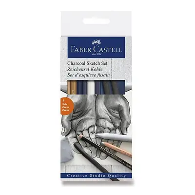 Výtvarné potřeby FABER-CASTELL Charcoal Sketch, sada 7 ks