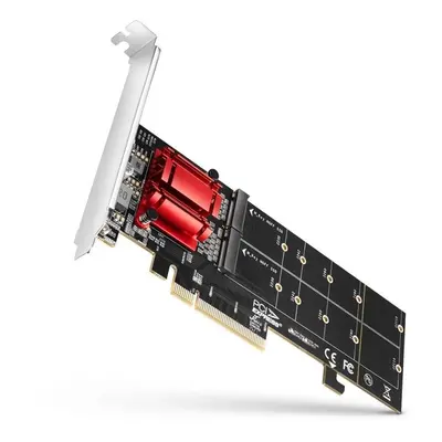 Řadič AXAGON PCEM2-ND, 2x internal M.2 NVMe slot, PCIe controller, RAID