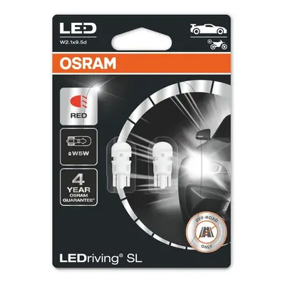 LED autožárovka OSRAM LEDriving SL W5W Červená 12V dva kusy v balení