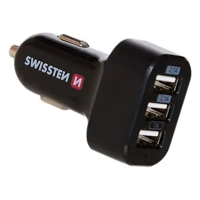 Nabíječka do auta Swissten adaptér do auta 3xUSB 5,2A