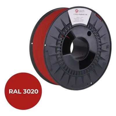 Filament C-TECH filament PREMIUM LINE PETG dopravní červená RAL3020