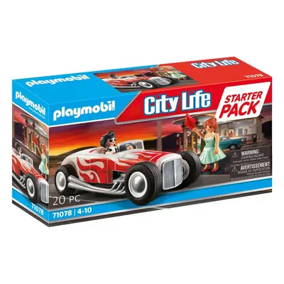 Stavebnice Playmobil 71078 Starter Pack Hot Rod