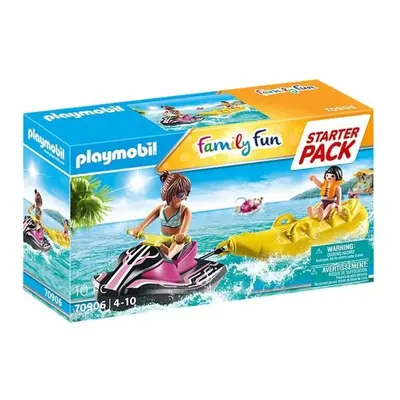 Stavebnice Playmobil 70906 Starter Pack Vodní skútr s banánovým člunem