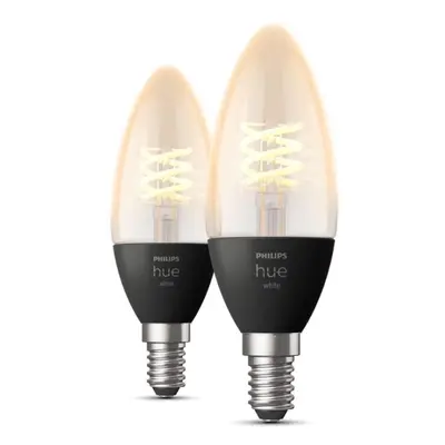 LED žárovka Philips Hue White 4.5W 550 Filament svíčka E14 2ks