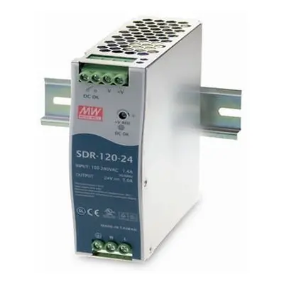 SDR-120-24 Mean Well Zdroj na DIN 120W 24V