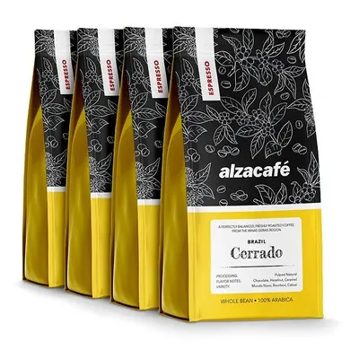 Káva AlzaCafé Brazil Cerrado, 4x250g