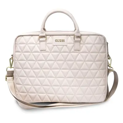 Pouzdro na notebook Guess Quilted pro notebook 15.6", pink