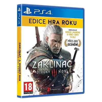 Hra na konzoli Zaklínač 3: Divoký hon - Edice Hra Roku CZ - PS4