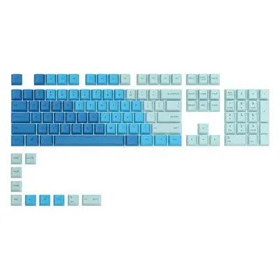 Náhradní klávesy Glorious GPBT Keycaps - 114 PBT, ANSI, Caribbean Ocean - US INTL