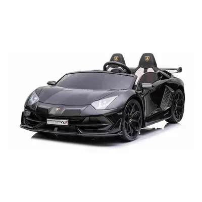 Dětské elektrické auto Elektrické autíčko Lamborghini Aventador 24V dvoumístné, černé lakované