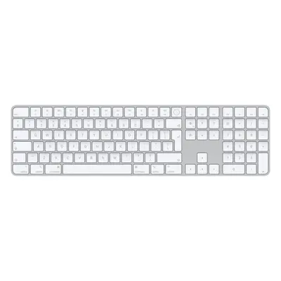 Klávesnice Apple Magic Keyboard s Touch ID a Numerickou klávesnicí, stříbrná- EN Int.