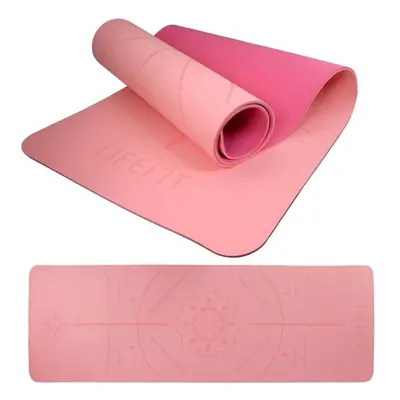 Jogamatka Lifefit YOGA MAT RELAX DUO, 183x58x0,6cm, růžová