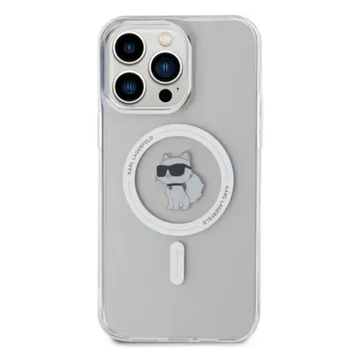 Kryt na mobil Karl Lagerfeld IML Choupette MagSafe Zadní Kryt pro iPhone 15 Pro Max Transparent