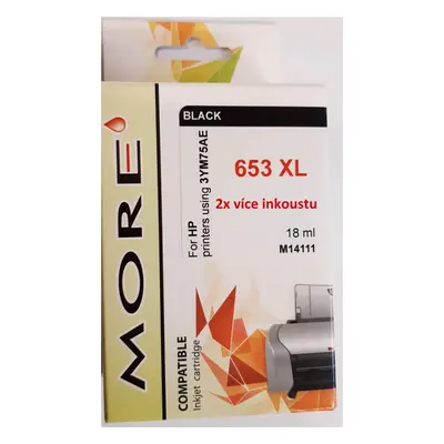 MORE ARMOR ink kompatibilní s HP 3YM75AE (653 XXL)kapacita 720str.černá