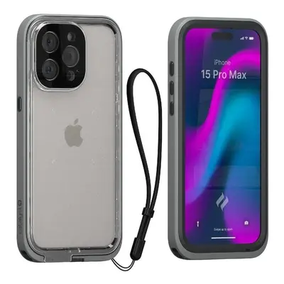 Pouzdro na mobil Catalyst Total Protection Case Titanium Gray iPhone 15 Pro Max