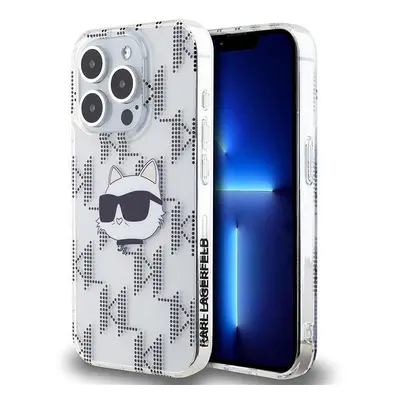 Kryt na mobil Karl Lagerfeld IML Electroplated Choupette Head Zadní Kryt pro iPhone 15 Pro Max T