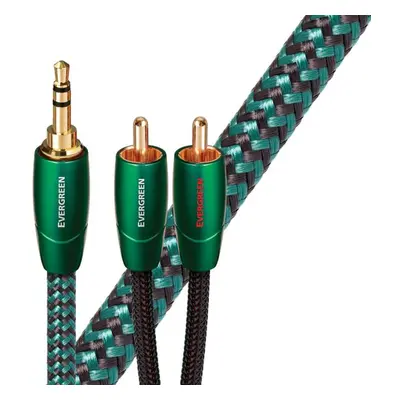 Audioquest Evergreen JR 1,5 m - audio kabel 3,5 mm jack samec - 2 x RCA