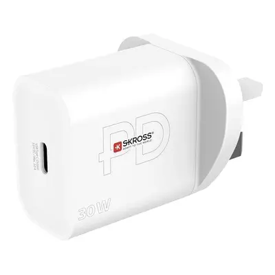 Cestovní adaptér SKROSS USB-C Power charger 30W UK, Power Delivery, typ G