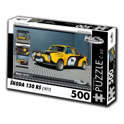 Puzzle Retro-auta Puzzle č. 62 Škoda 130 RS (1977) 500 dílků