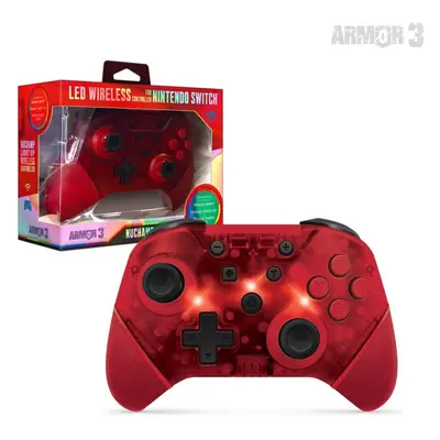 Herní ovladač Armor3 NuChamp Wireless Controller for Nintendo Switch (Red LED)