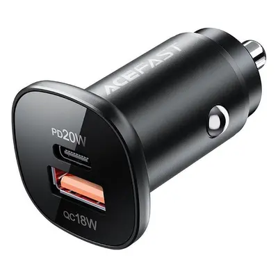 Nabíječka do auta ACEFAST Car Charger (USB-C 20W + USB-A 18W) 38W Black