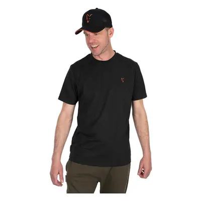 FOX Tričko Collection Black/Orange T-Shirt M