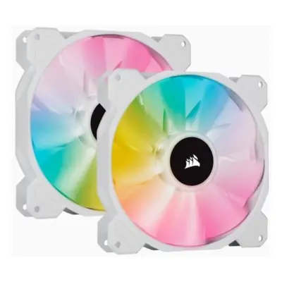 Ventilátor do PC Corsair iCUE SP140 RGB ELITE Dual Pack White + Lightning Node Core