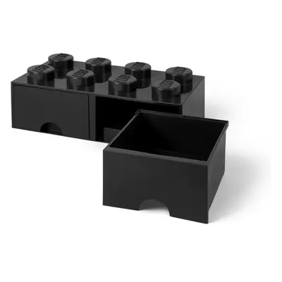 Úložný box LEGO Úložný box 8 s šuplíky - černá