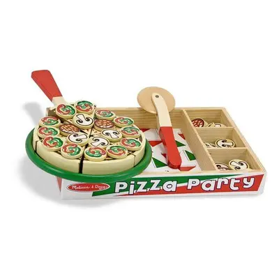 Nádobí do dětské kuchyňky Melissa & Doug Dřevěná pizza