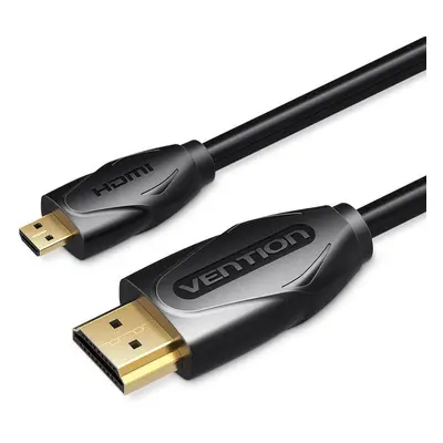 Video kabel Vention Micro HDMI to HDMI Cable 1.5M Black