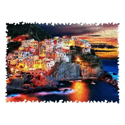 Dřevěné puzzle Woodlika - Dřevěné puzzle české výroby: Manarola v Itálii