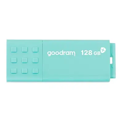 Goodram USB flash disk, USB 3.0, 128GB, UME3, UME3, azurový, UME3-1280CRR11