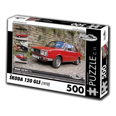 Puzzle Retro-auta Puzzle č. 11 Škoda 120 GLS (1978) 500 dílků