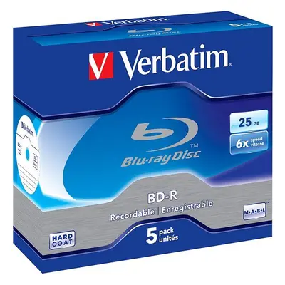 Média Verbatim BD-R 25GB 6x, 1ks v krabičce, Blu-ray