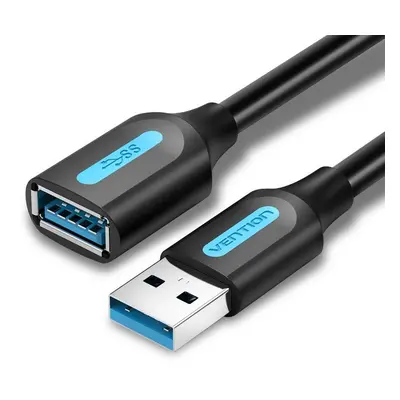 Datový kabel Vention USB 3.0 Male to Female Extension Cable 2m Black