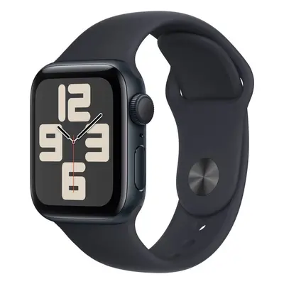 Chytré hodinky Apple Watch SE 40mm Temně inkoustový hliník s temně inkoustovým sportovním řemínk