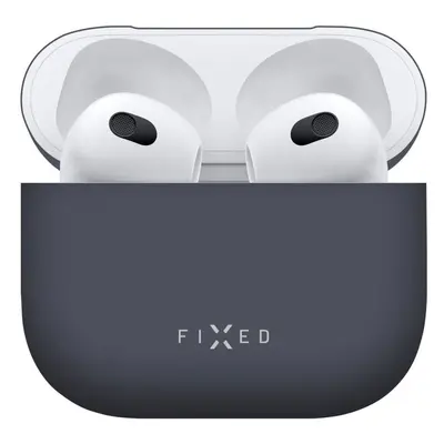 Pouzdro na sluchátka FIXED Silky pro Apple Airpods 3 modré