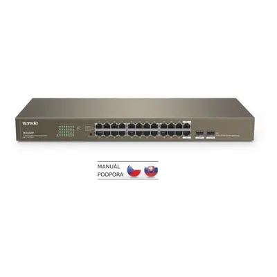 Switch Tenda TEG1024F Gigabit Fanless Rackmount Switch + SFP