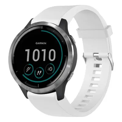 Řemínek FIXED Silicone Strap pro Garmin QuickFit 20mm bílý