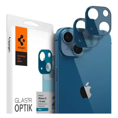 Ochranné sklo na objektiv Spigen tR Optik 2 Pack Blue iPhone 13/13 mini