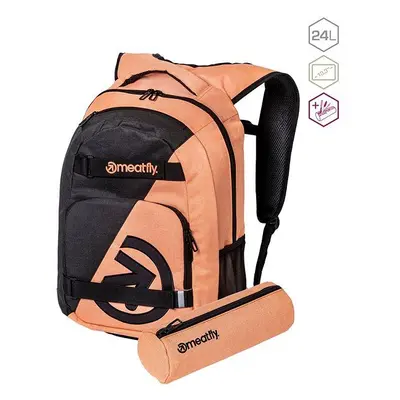 Školní batoh Meatfly Exile Peach/Charcoal 24 l