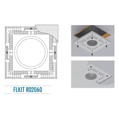 ARTSOUND FLKIT RO2060 - sada pro zapuštěnou montáž vestavných reproduktorů RO2060